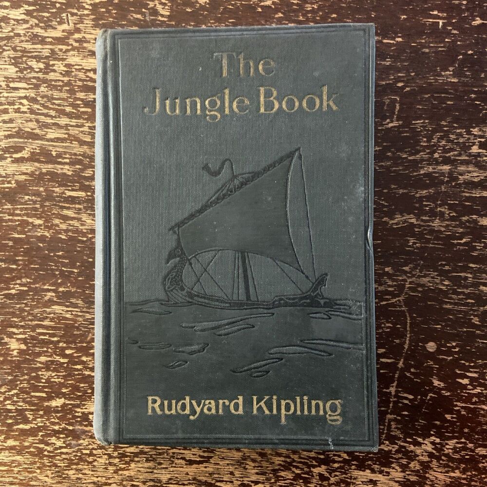 Rudyard Kipling The Jungle Book 1924 Doubleday Page Illustrated Vintage HC